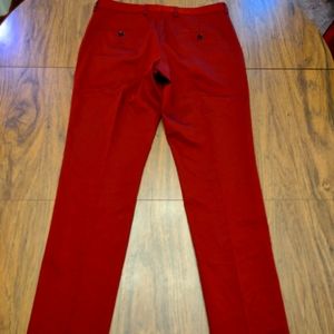 Red slacks men's